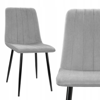 Stolička do obývačky - Čalúnená stolička jedáleň velor salón dsw