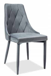 Kuchynská, jedálenská stolička - Čalúnené stoličky Trix Velvet Bluvel 14 Gray