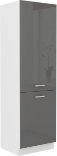 Kuchynská skrinka - Kuba Kitchen stĺp /vysoká skrinka 60x202cm šedá