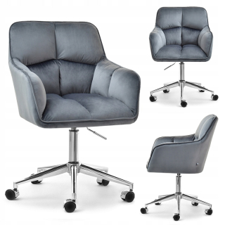 Kancelárske kreslo - Stolička pre stolové ostrovy Isla Graphite Velvet CH