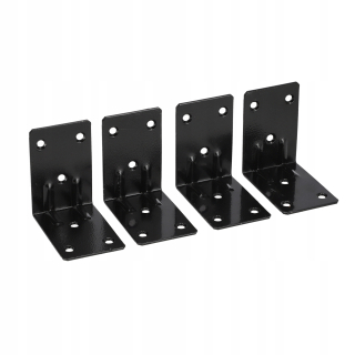 Závesy, pánty na nábytok - Black rohový uhol 81x84 mm 4 strany
