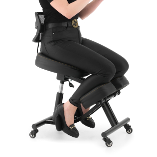 Ergonomická kľakačka - Klemiad s kancelárskym stoličkou operadla pre počítač