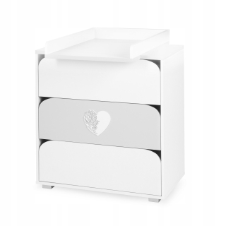 Komoda do detskej izby - GIT MEBLE GIT_03 Bookback 80 Anthracite / White