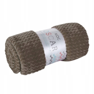 Prikrývka, prehozy na posteľ - Čierna 150x200 Eurofirana Oscar Mikrofiber Brown