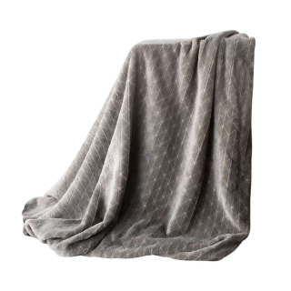 Prikrývka, prehozy na posteľ - Prikrývka 150x200 flanel Design Cindy4 grafit