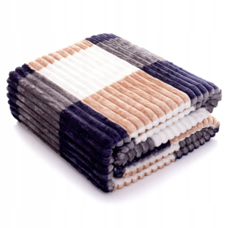 Prikrývka, prehozy na posteľ - Prikrývka 160x200 Mikrovlákna stlačená Ardea Belts 43
