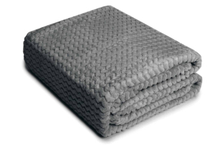 Prikrývka, prehozy na posteľ - 160x200 Prikrývka mikrovlákna extrudovaného kľukatého grafitu