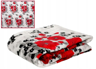 Prikrývka, prehozy na posteľ - Prikrývka 160x210 farebná akrylová A-085 maki