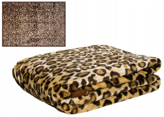 Prikrývka, prehozy na posteľ - Prikrývka 160x210 Farba akrylovej A-807-2 Leopard