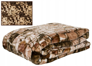Prikrývka, prehozy na posteľ - Prikrývka 160x210 farebná akrylová A-933-2 kamene