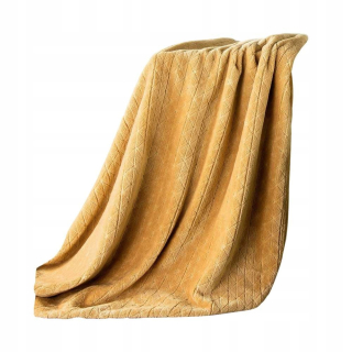 Prikrývka, prehozy na posteľ - Prikrývka 170x210 flanel dizajn cindy4 medový koberec