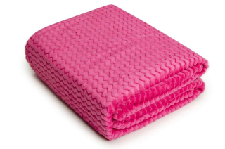 Prikrývka, prehozy na posteľ - Prikrývka 200x220 Pink extrudovaná mikrovlákna