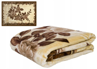 Prikrývka, prehozy na posteľ - Farebná akrylová prikrývka A-511 hrubá kockovaná 160x210