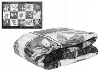 Prikrývka, prehozy na posteľ - Farebná akrylová prikrývka A-715-3 hrubá kockovaná 160x210