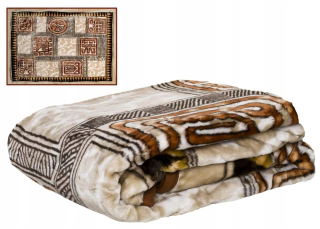 Prikrývka, prehozy na posteľ - Farebná akrylová prikrývka A-893 hrubá kockovaná 160x210