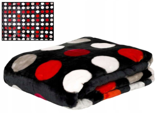 Prikrývka, prehozy na posteľ - Farebná akrylová prikrývka A-898-2 hrubá kockovaná 160x210