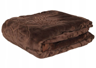 Prikrývka, prehozy na posteľ - Prikrývka prečerpaná akrylová A-012 hrubá kocky 160x210