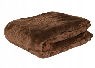 Prikrývka, prehozy na posteľ - Prikrývka prečerpaná akrylová A-045 hrubá kockovaná 160x210