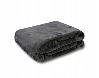 Prikrývka, prehozy na posteľ - Akrylová prikrývka 160x210 Graphite Elway hrubá teplá