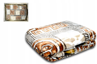 Prikrývka, prehozy na posteľ - Akrylová prikrývka 160x210 hieroglyfy elway tuk teplý