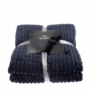 Prikrývka, prehozy na posteľ - Prikrývka 200 x 220 Navy modrá