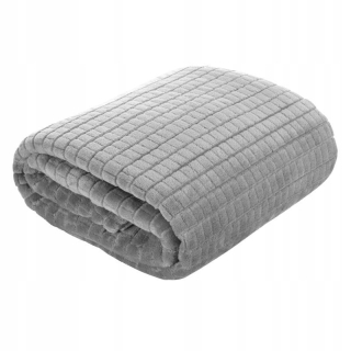 Prikrývka, prehozy na posteľ - Prikrývka Cindy 200x220cm - Striebro