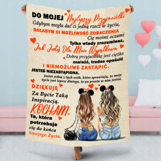 Prikrývka, prehozy na posteľ - Prikrývka: Pre priateľa, polárne polárne posteľ 127x152