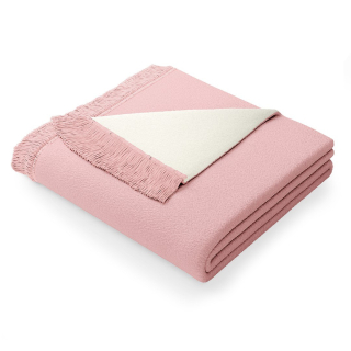 Prikrývka, prehozy na posteľ - Franste prikrývka práškový prášok Pink Smooth Classic 150x200 AM