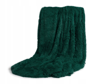 Prikrývka, prehozy na posteľ - Kožušina prikrývka Bedspread Donat 200x220