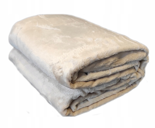 Prikrývka, prehozy na posteľ - Hladká prikrývka Bedspread 200x220 Mikrofigbra béžová