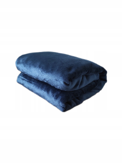 Prikrývka, prehozy na posteľ - Hladká prikrývka Bedspread 200x220 Navy modré mikrovlákno