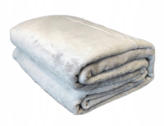 Prikrývka, prehozy na posteľ - Hladká prikrývka Bedspread 200x220 Šedá mikrovlákna