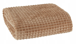 Prikrývka, prehozy na posteľ - Hagtrn polárna prikrývka 140x200cm khaki hnedá