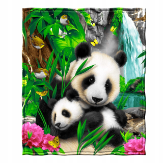 Prikrývka, prehozy na posteľ - Prikrývka a milujte sneh a ty červené panda prikrývky fleece