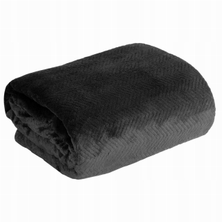 Prikrývka, prehozy na posteľ - Prikrývka pre kreslo 70x160 Design91 Cindy 5 čierna