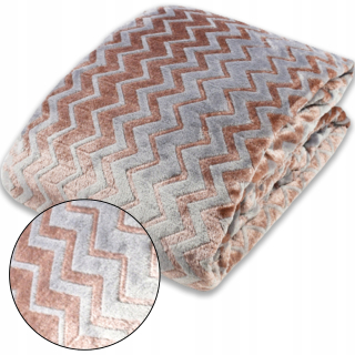 Prikrývka, prehozy na posteľ - Čierna prikrývka 220x200 kľukatá mikrovlákna Hit!