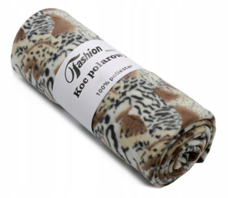 Prikrývka, prehozy na posteľ - Polárna prikrývka 160x200 Leopard 160x200