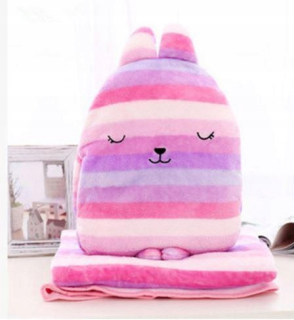 Vankúš na spanie - KOC CUDDLY CUSHIRE Králikový maskot plyš