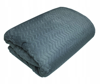 Prikrývka, prehozy na posteľ - Sindy prikrývka hrubá mikrovlákna 160x200 tmavošedá