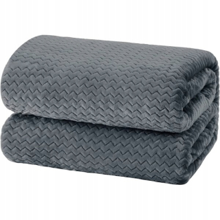 Prikrývka, prehozy na posteľ - Varované prikrývke teplé odtiene šedej 200x220