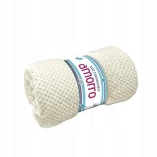 Prikrývka, prehozy na posteľ - AMorro 150x200 Ecru Jacquardova prikrývka