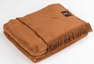 Prikrývka, prehozy na posteľ - Akrylic 70 x 150 karamel.