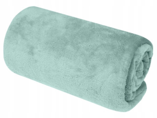 Prikrývka, prehozy na posteľ - BRW prikrývka mikrovlákna 160 x 130 cm odtiene zelenej