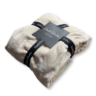Prikrývka, prehozy na posteľ - Teplá prikrývka 127 x 178 biela