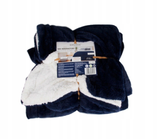 Prikrývka, prehozy na posteľ - Dekoratívna prikrývka Slukee Double -Ded Navy Blue 150