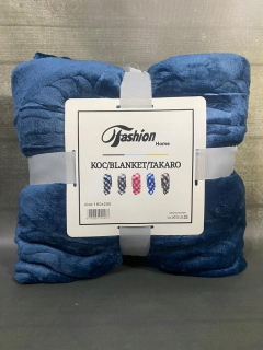 Prikrývka, prehozy na posteľ - Mäkký list Monster 160x220 Blue Navy Blue