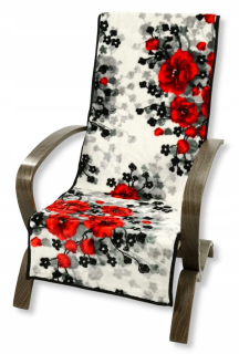 Prikrývka, prehozy na posteľ - Prikrývka stoličky 50x150 Elway Red Maki 85 50x150
