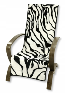 Prikrývka, prehozy na posteľ - Prikrývka stoličky 50x150 Elway Zebra 523 50x150