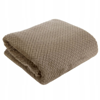 Prikrývka, prehozy na posteľ - Čierna prikrývka 150x200 Design91 Cindy 3 c. Beige
