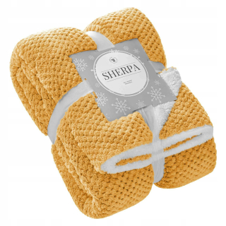Prikrývka, prehozy na posteľ - Čierna prikrývka 150x200 Jamb.